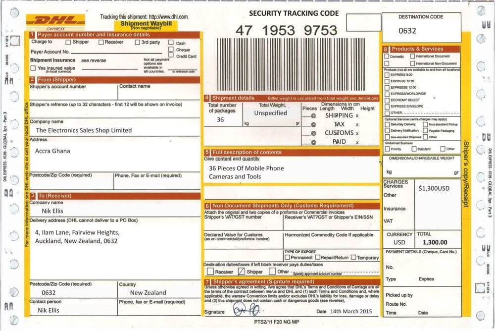 tracking number format